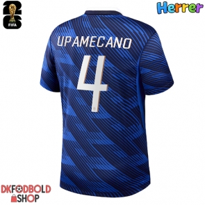 Frankrig Dayot Upamecano #4 Hjemmebanetrøje VM 2026 Kort ærmer